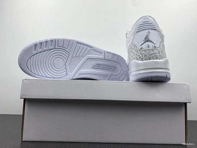 Cheap TBkick White 3846 Jordan3 Pure ComfortFit 429487- 1029